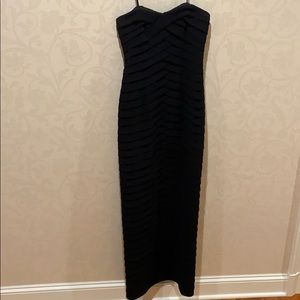 Long Black Carmen Marc Valvo Dress